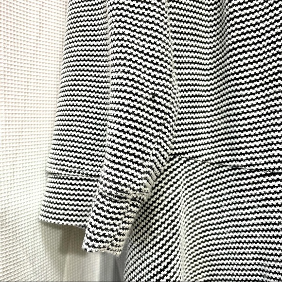 ModCloth Lace&Mesh Textured Black White Plus Dress - Picture 4 of 9